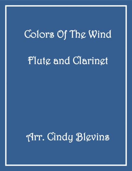 Colors Of The Wind For Flute And Clarinet Sheet Music