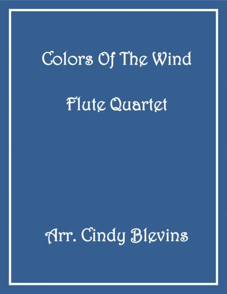 Colors Of The Wind For Flute Quartet Sheet Music