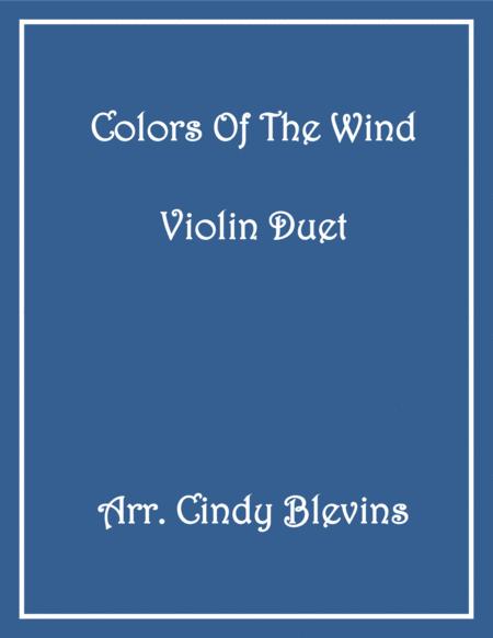 Free Sheet Music Colors Of The Wind For Violin Duet