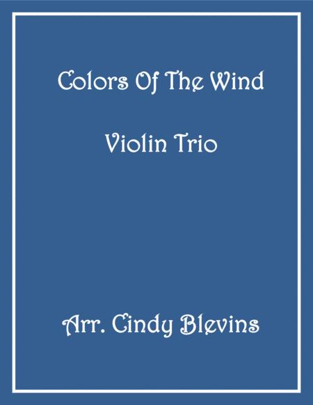 Colors Of The Wind For Violin Trio Sheet Music