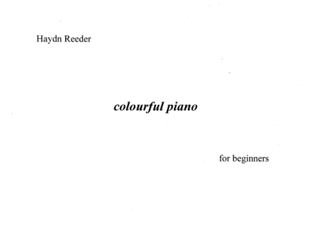 Colourful Piano Sheet Music