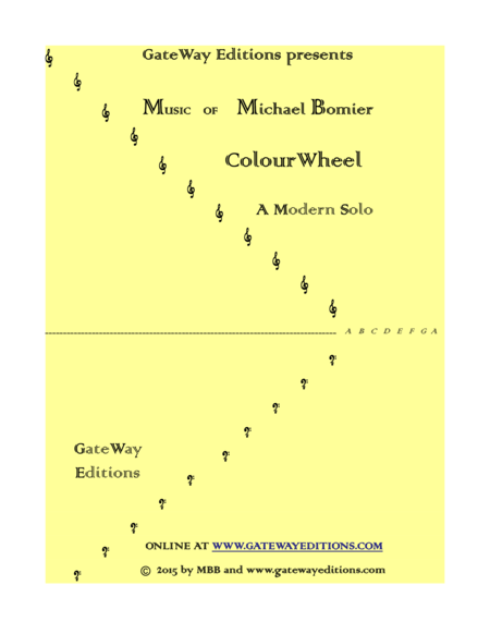 Free Sheet Music Colourwheel A Modern Solo