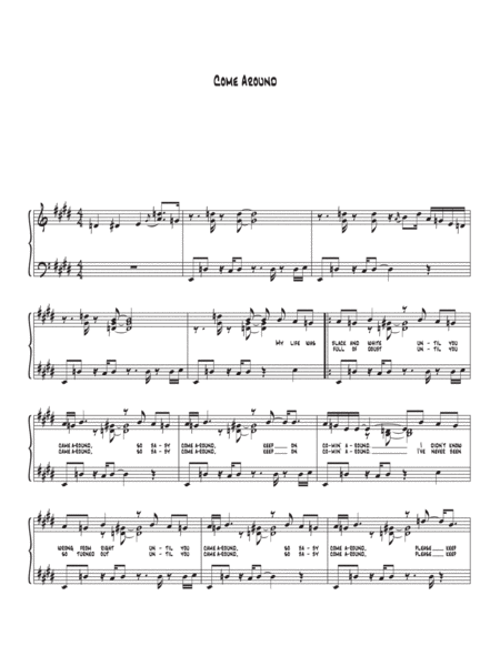 Free Sheet Music Come Around