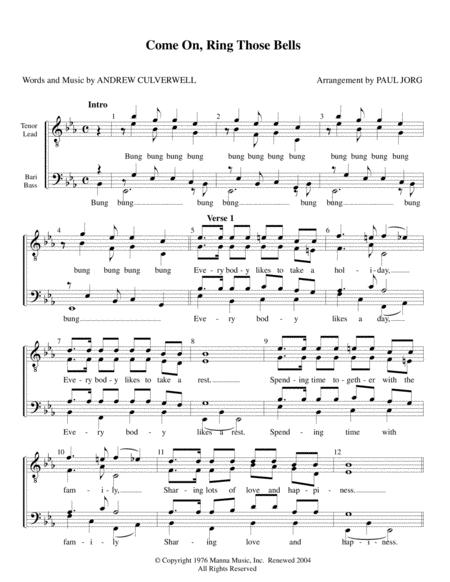 Come On Ring Those Bells Sheet Music