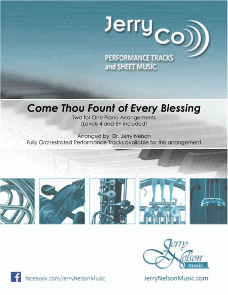 Free Sheet Music Come Thou Fount 2 For 1 Piano Arrangements Hymn Jazz