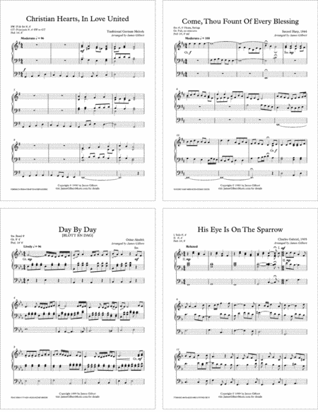 Come Thou Fount A Collection Of Hymn Arrangements For Solo Organ Orc04 Sheet Music