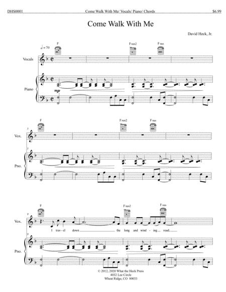 Come Walk With Me Sheet Music