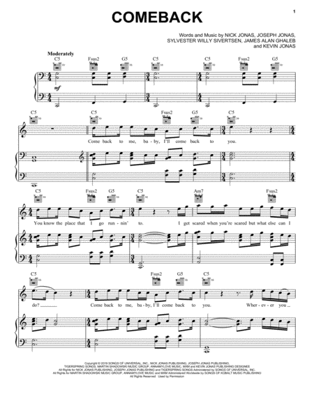 Free Sheet Music Comeback