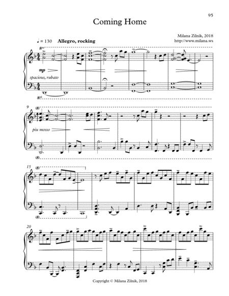 Coming Home Sheet Music