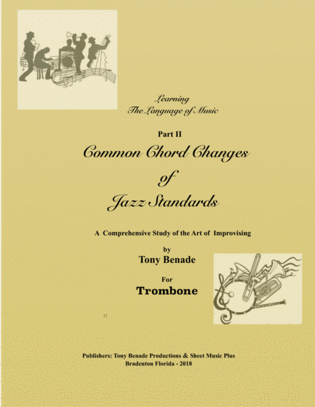 Common Chord Changes Of Jazz Standards For Trombone Sheet Music