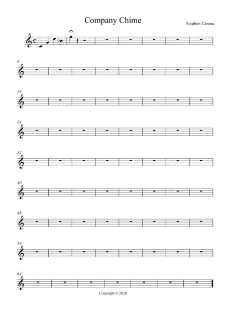 Company Chime Sheet Music