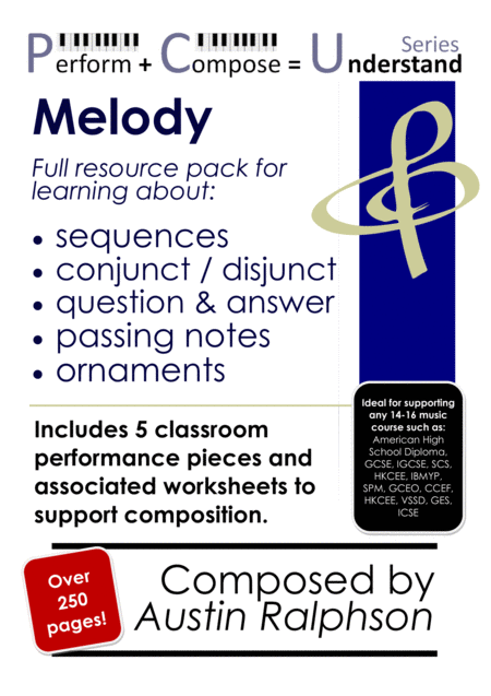 Complete Melody Classroom Performance Educational Pack Music And Worksheets Perform Compose Understand Pcu Series Sheet Music