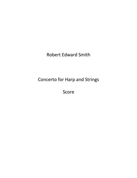 Free Sheet Music Concerto For Harp And Strings