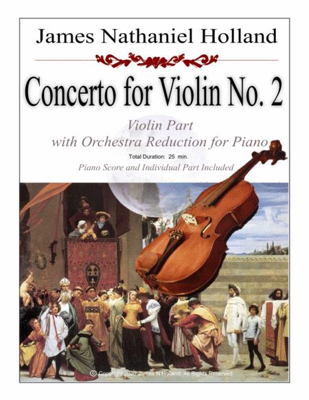 Free Sheet Music Concerto For Violin No 2 Individual Part And Reduced Orchestral Score