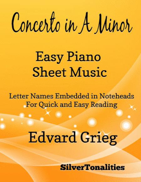 Concerto In A Minor Opus 16 Easiest Piano Sheet Music Sheet Music