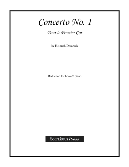 Free Sheet Music Concerto No 1