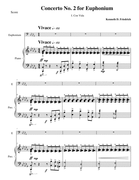 Free Sheet Music Concerto No 2 For Euphonium