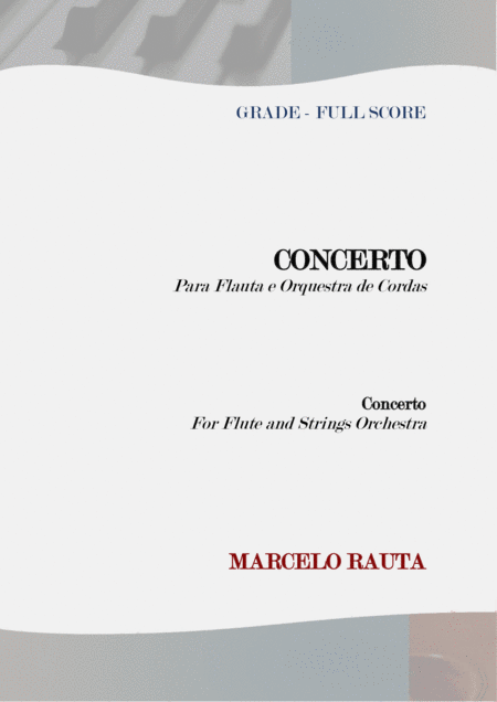 Free Sheet Music Concerto Para Flauta E Orquestra De Cordas Concerto For Flute And String Orchestra Full Score