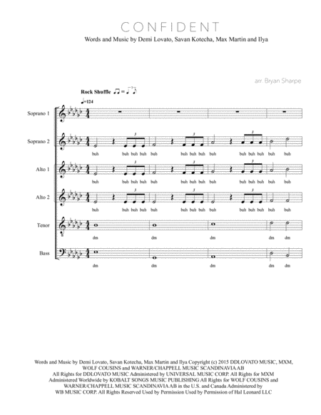 Free Sheet Music Confident