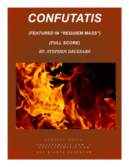 Free Sheet Music Confutatis From Requiem Mass Full Score