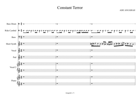 Free Sheet Music Constant Terror