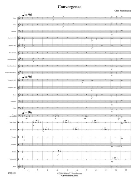 Free Sheet Music Convergence For Elementary Concert Band Grade 2