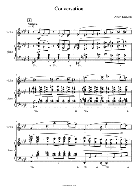 Free Sheet Music Conversation