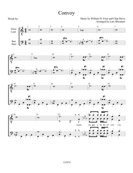 Free Sheet Music Convoy