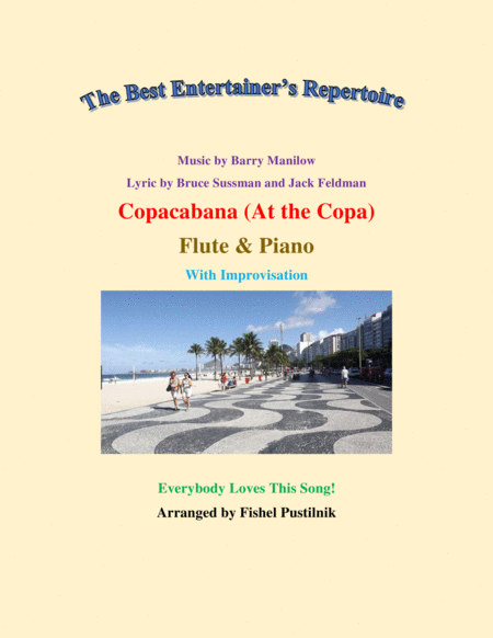 Free Sheet Music Copacabana At The Copa For Flute And Piano With Improvisation