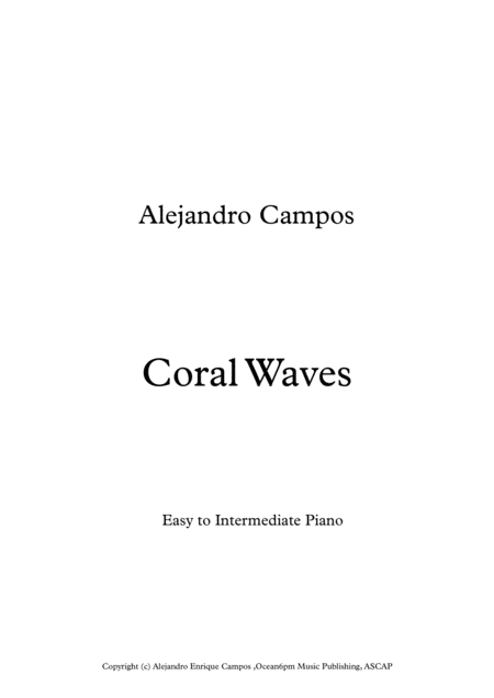 Coral Waves Sheet Music