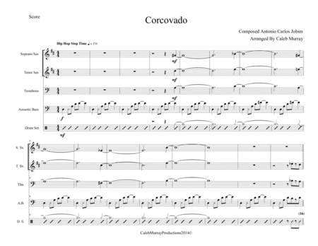 Free Sheet Music Corcovado Quiet Nights