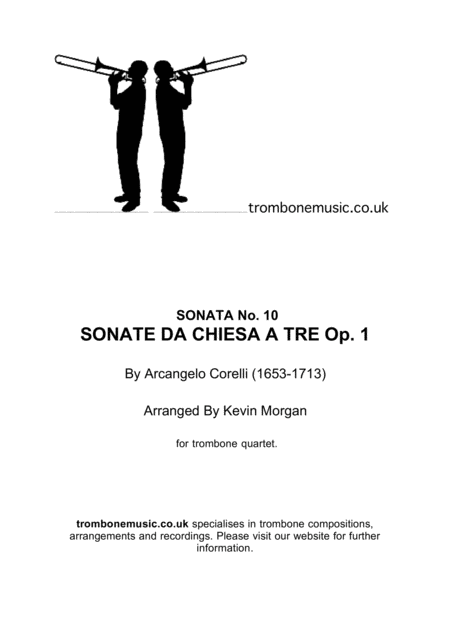 Free Sheet Music Corelli Trio Sonata X