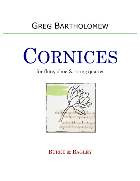 Cornices For Flute Oboe String Quartet Sheet Music