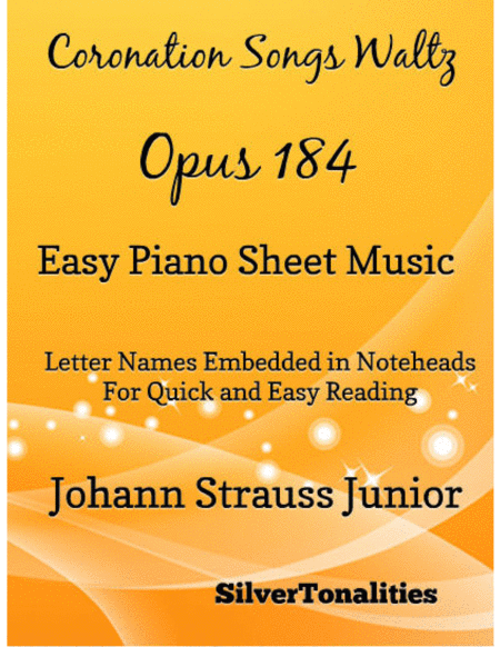 Coronation Songs Waltz Opus 184 Easy Piano Sheet Music Sheet Music