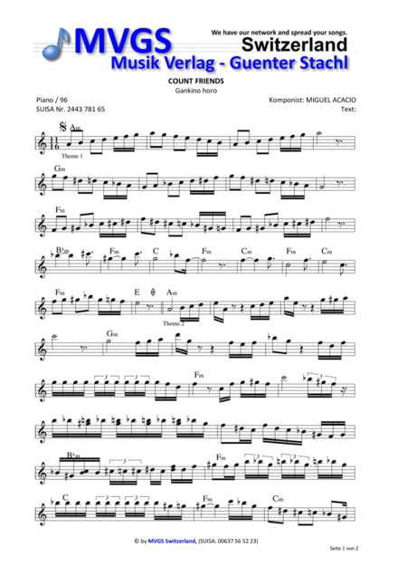 Count Friends Sheet Music