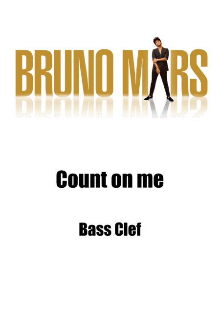 Free Sheet Music Count On Me Bass Clef