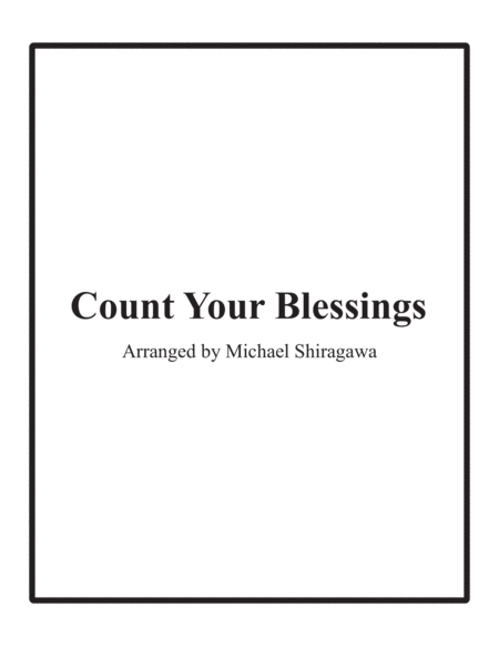 Count Your Blessings Bassoon Sheet Music