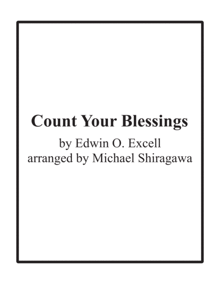 Count Your Blessings Trombone Euphonium Sheet Music