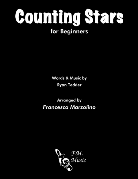 Counting Stars For Beginners Sheet Music