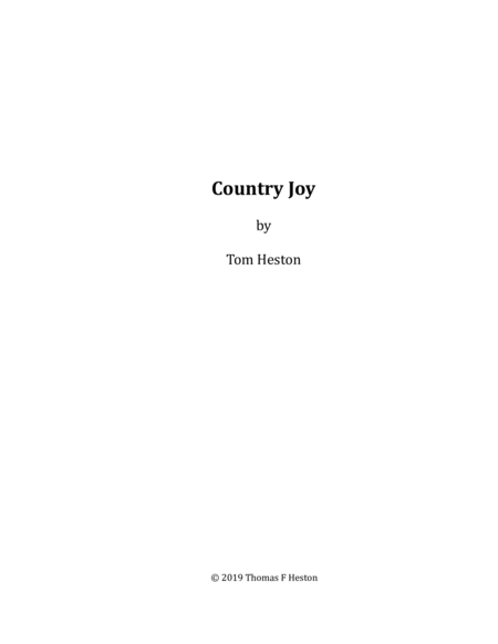 Free Sheet Music Country Joy