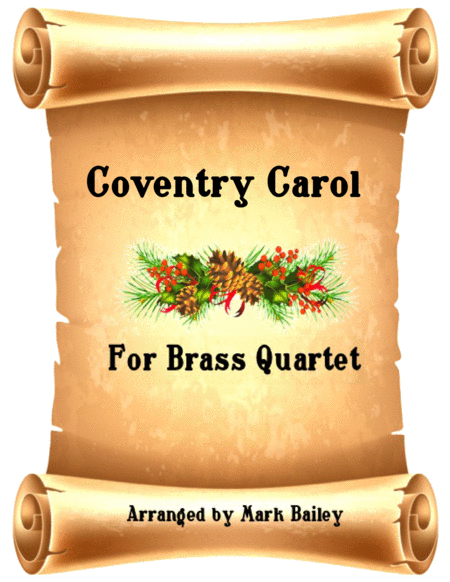 Coventry Carol Forbrass Quartet Sheet Music