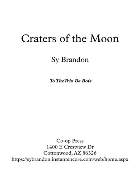 Craters Of The Moon For Oboe Clarinet Bassoon And Piano Sheet Music