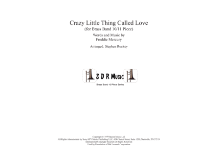 Crazy Little Thing Called Love For Brass Band 10 11 Piece Sheet Music