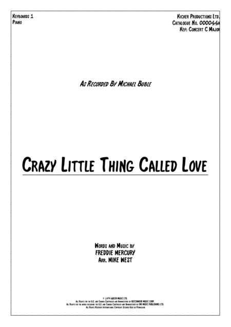 Free Sheet Music Crazy Little Thing Called Love Piano