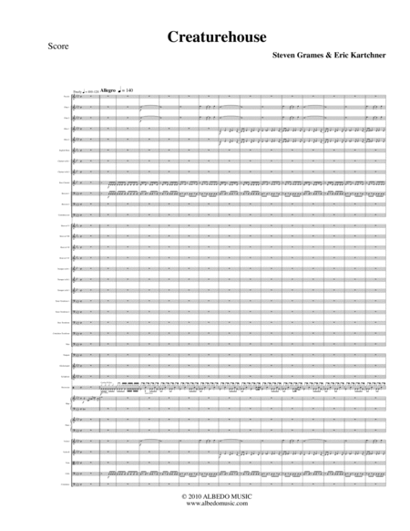 Free Sheet Music Creaturehouse Full Orchestra