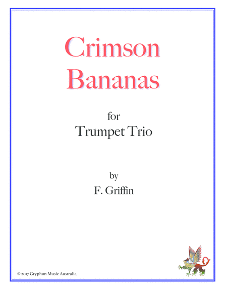 Free Sheet Music Crimson Bananas For Trumpet Trio