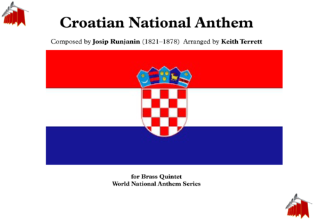 Free Sheet Music Croatian National Anthem Our Beautiful Homeland Lijepa Na A Domovino For Brass Quintet