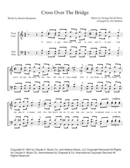 Cross Over The Bridge Sheet Music