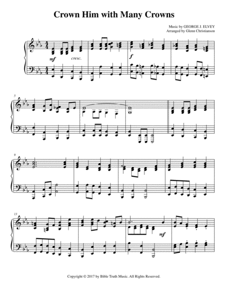 Crown Him With Many Crowns Sheet Music