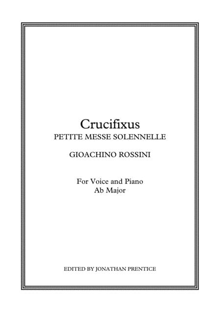 Free Sheet Music Crucifixus Petite Messe Solennelle